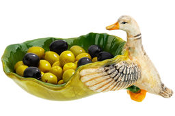 Блюдо сервировочное 200 мл 20,5*14*10 см "Уточка", керамика