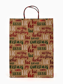 Набор подарочных пакетов «Новогодний», 3 шт, тиснение, 25 × 4 × 30.5 см, 30 × 40 × 11.5 см, 18 × 23 × 10 см