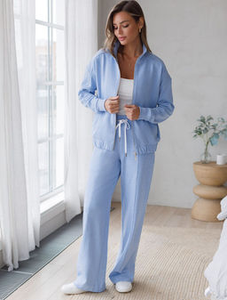 Бомбер среднего объема на молнии из петельчатого футера двухнитки с эластаном - Vilatte фото 6