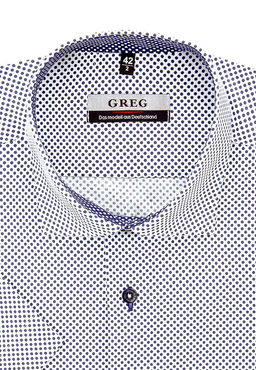 Сорочка мужская короткий рукав GREG 113/107/06/ZV/1 STRETCH