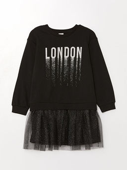 Bisiklet Yaka K?z ?ocuk Elbise