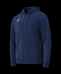 Худи на молнии JOGEL ESSENTIAL Cotton Zip Hoodie, темно-синий