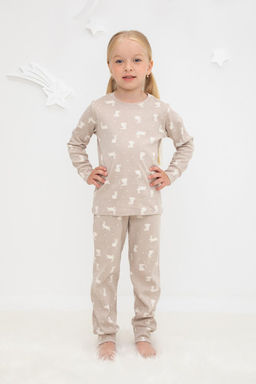 Crockid _ К 1552/зайки на бежевом пижама дет