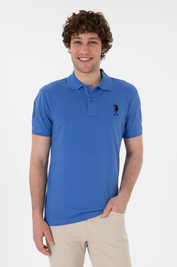 Erkek Slim Fit Polo Yaka _ndigo Basic Ti__rt Sepette S_rpriz _ndirim