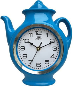 Настенные часы Mirron чайник синий 1118CH