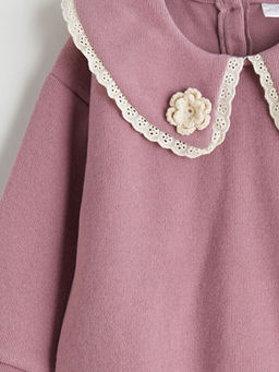 Bebe Yaka K?z ?ocuk Sweatshirt