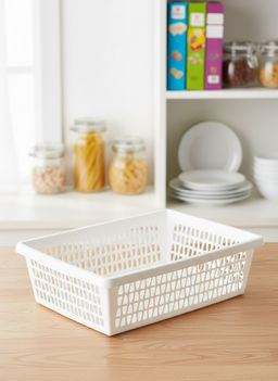 Цена за 2 шт. Корзина для хранения "Велетта" 38х28х11см белая С714БЕЛ