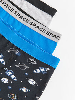 Bask?l? Erkek ?ocuk Boxer 3l? - Waikiki фото 3