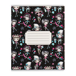 Набор тетрадей 12 листов в линейку Calligrata «На Стиле», обложка мелованный картон, ВД-лак, блок №2, белизна 75% (серые листы), 10 шт.