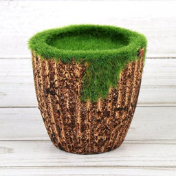 Кашпо со мхом декоративное 8,5х7,5 см / 16025 /уп 240/ - Галеонтрейд фото 2