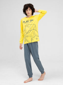 CRB wear/CWJB 50143-30 Комплект для мальчика (джемпер, брюки),желтый/Ex.Cherubino
