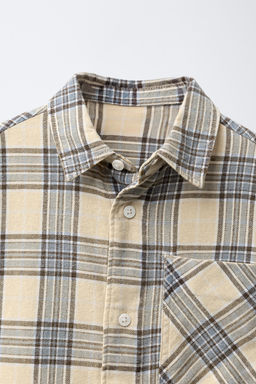 CHECK PRINT SHIRT - Zara фото 3