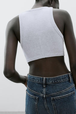 RIBBED STRAPPY TOP - Zara фото 13
