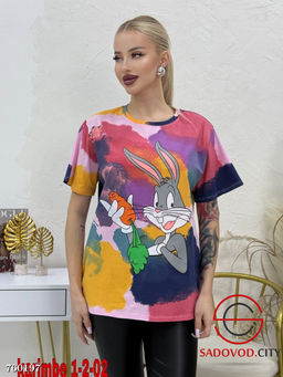 Футболка с принтом женская