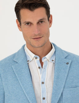 Синяя зауженная куртка - Cacharel фото 2