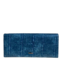 Женское портмоне из искусственной кожи, цвет синий