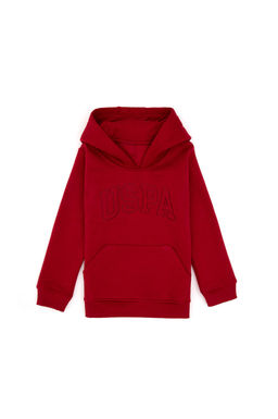 K_z _ocuk Pembe Kap__onlu _ardonlu Basic Sweatshirt Sepette S_rpriz _ndirim