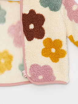 Hakim Yaka Uzun Kollu Desenli K?z Bebek Pel?? H?rka - Waikiki фото 3