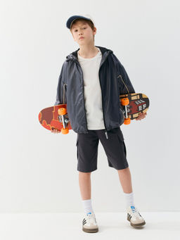 Ветровка на сетчатой подкладке Графит 7+ - Bungly фото 4