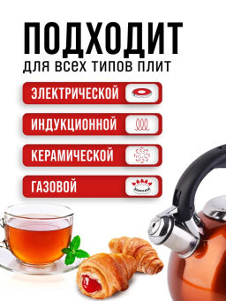 30959 Чайник со свистком 3,0л MB (х12) - Mayer&boch фото 8