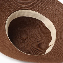 Шляпа женская MINAKU, коричневая, размер 56-58