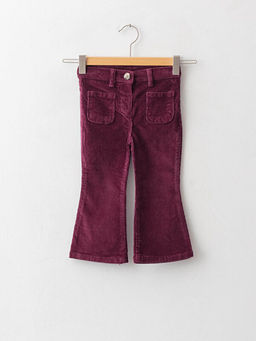 Basic Kadife K?z Bebek ?spanyol Pa?a Pantolon