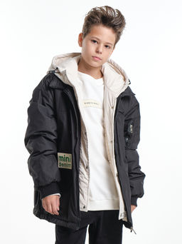 Куртка для мальчика утепленная 33-8215 черный