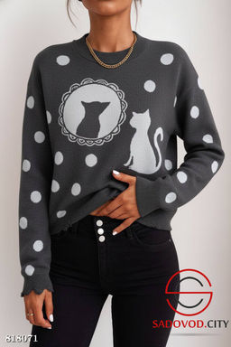 Свитер женский с рисунком - Bruno фото 3