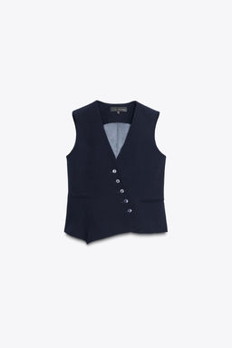 ZW COLLECTION ASYMMETRIC WAISTCOAT - Zara фото 17