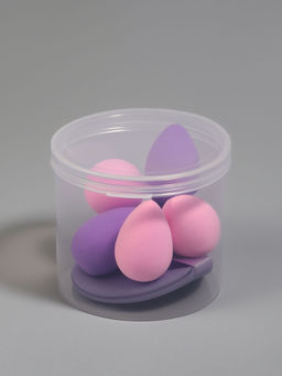 Спонжи для макияжа, в футляре, 7 шт., МИКС