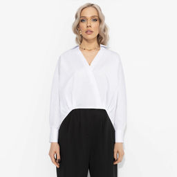 Рубашка хлопковая, На моих условиях (белая) - Charutti фото 2