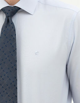 A__k Mavi Slim Fit Uzun Kollu Basic G_mlek