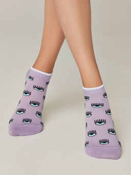 Цена за 2 пары. Носки Классические CONTE Короткие хлопковые носки CLASSIC сиреневый - Conte elegant фото 2