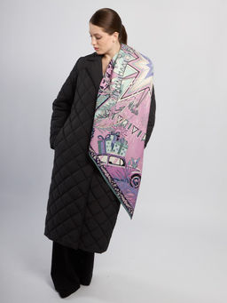 Платок жен. шерсть+шелк 120х120 E43-8370-14 - Eleganzza фото 2