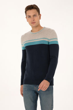 Erkek A__k Lacivert Kazak