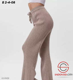 Теплые брюки прямого кроя