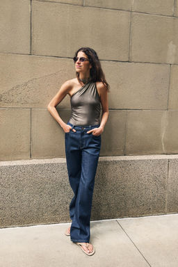 JEANS ZW COLLECTION RECTOS TIRO ALTO / Azul - Zara фото 3