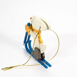 Елочные игрушки - Зайчик на лыжах 370-1 - Idh фото 3