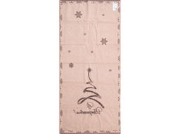 6с102.411ж1 Рождество-елка (капучино1) Полотенце махровое 67х150см