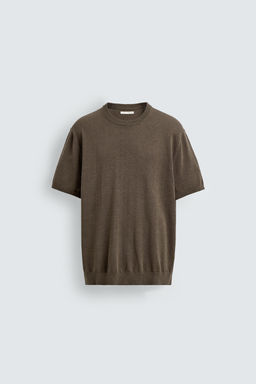 CAMISETA PUNTO REGULAR FIT / Verde medio - Zara фото 7
