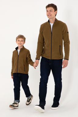 Erkek Гocuk FermuarlД Haki Polar Sweatshirt - U.s. polo assn фото 2