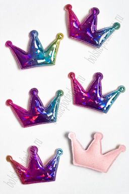 Патч голографик "Корона" 4,5*6,8 см (10 шт) SF-2974, №8