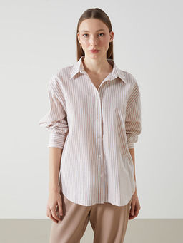 ?izgili Oversize Kad?n G?mlek