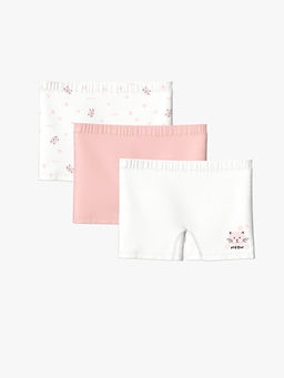 Bask?l? K?z ?ocuk Boxer 3l?