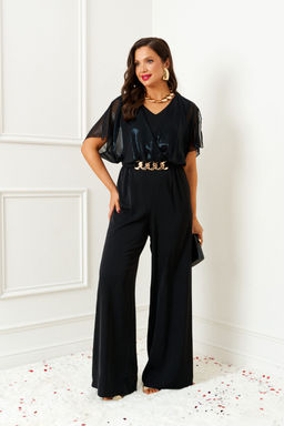 Платье Beautiful Free 6391 черный-прозрачный