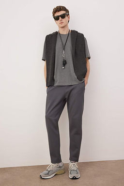 Antrasit Straight Fit Erkek Pantolon TMNAW26PL00012