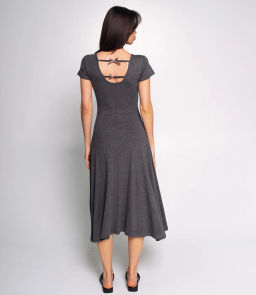 Платье #КТ8858, серый