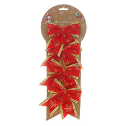 Набор из 4шт Изделие декоративное "Бант", L13 W1 H9 см