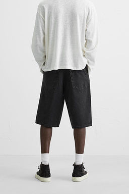 BAGGY FIT DENIM BERMUDA SHORTS - Zara фото 12