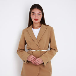 Ремень женский, ширина 1 см, пряжка металл, цвет белый - Simaland фото 3